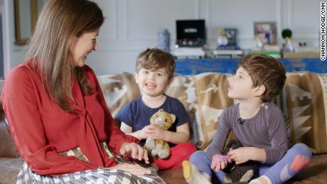 CNN entertainment reporter Chloe Melas, with her family.