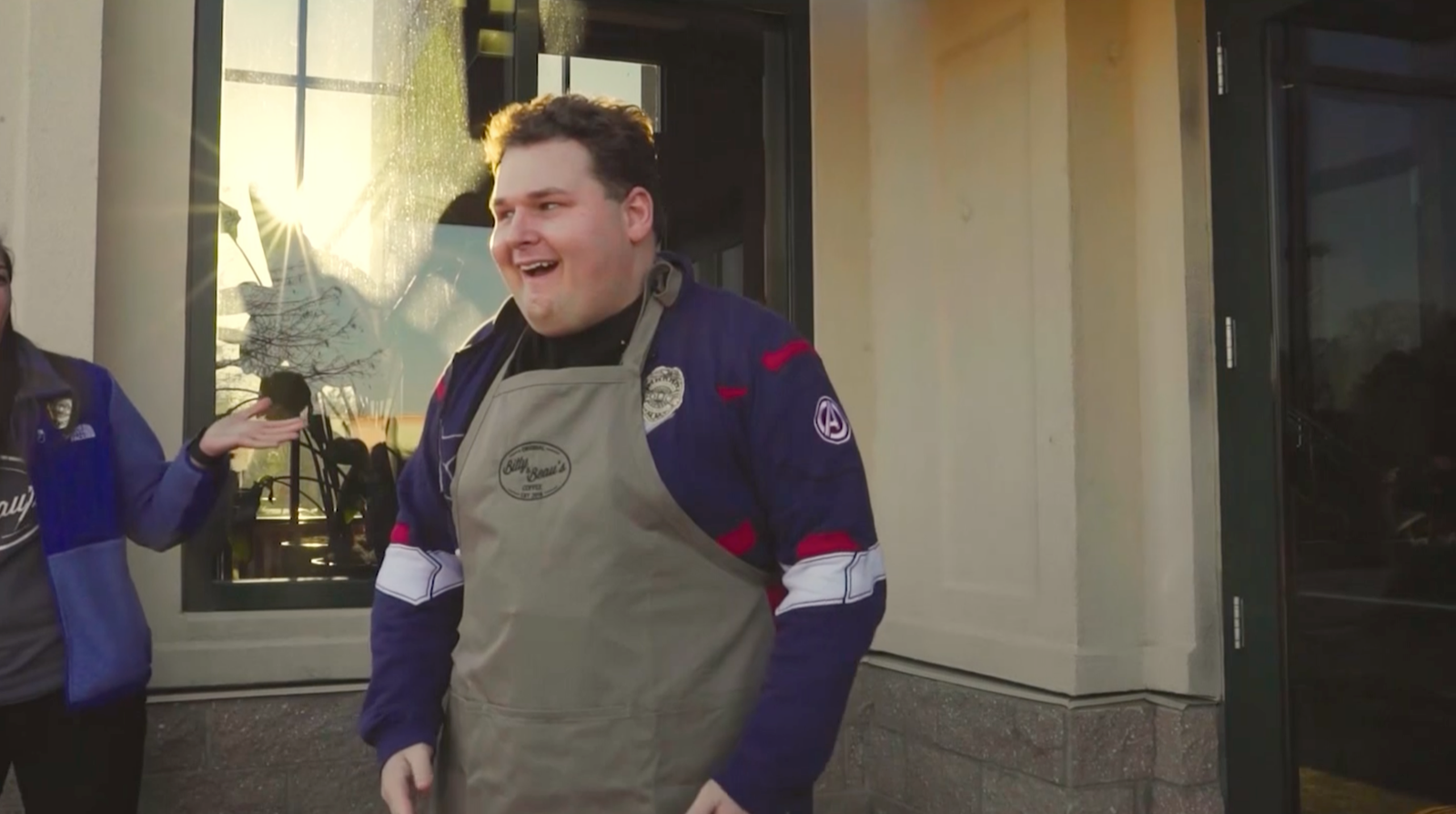 Workers are surprised with an apron ceremony when they're hired.