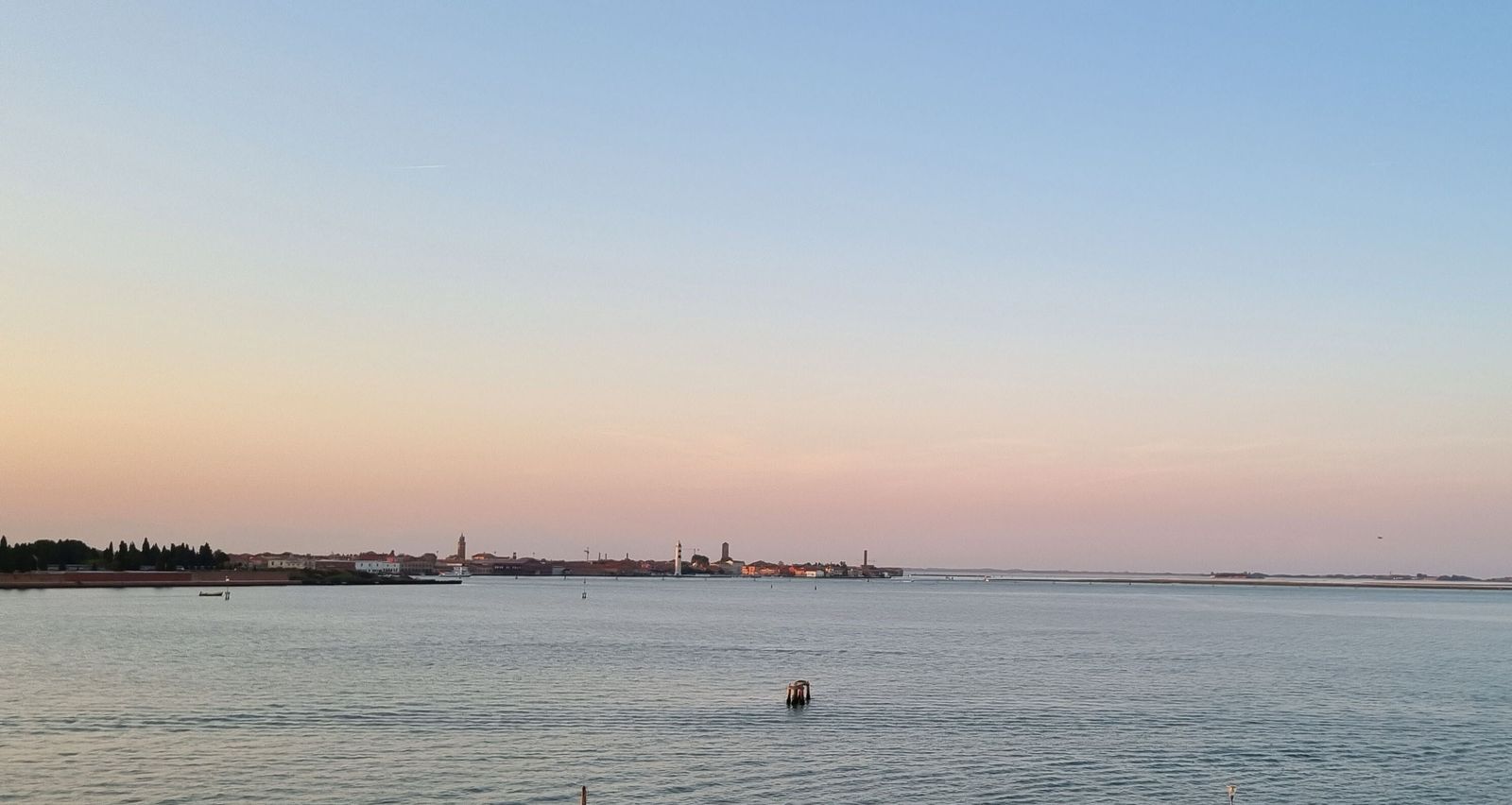 The view from Buckley’s desk in Venice.