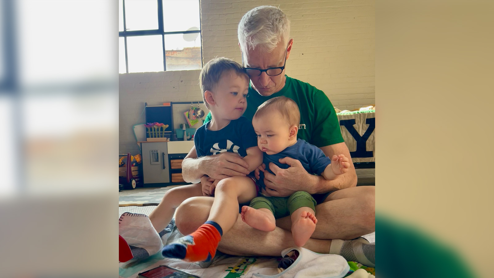 Anderson Cooper with his two sons